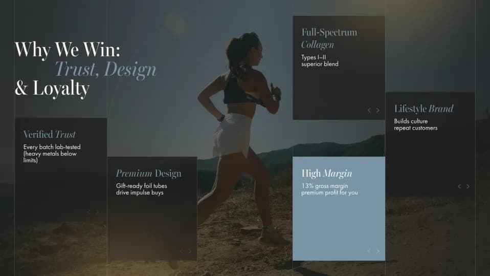 Content review into a clear slide structure