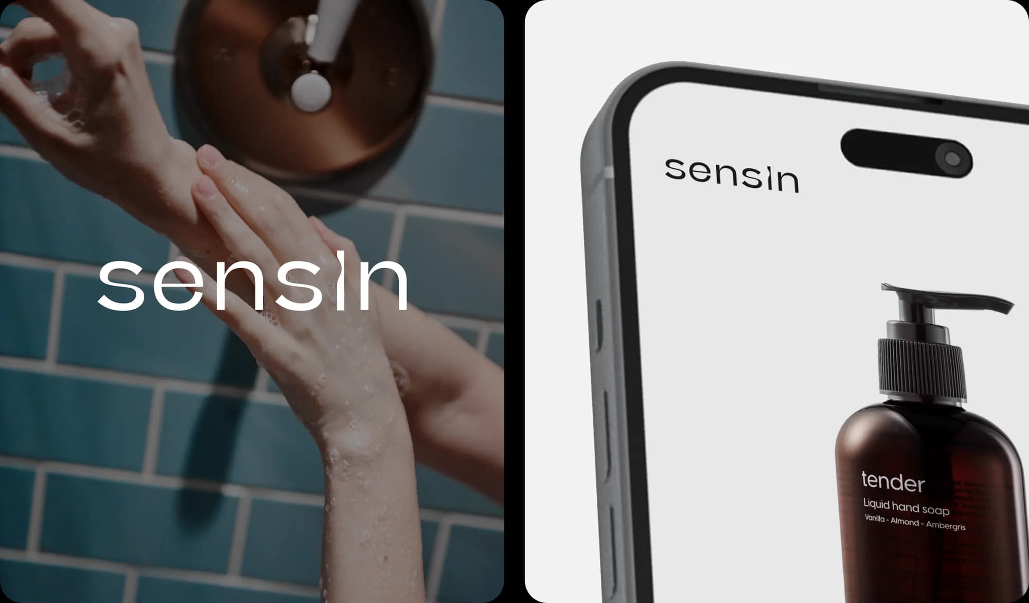 Sensin personal-care website — a page built to convert
