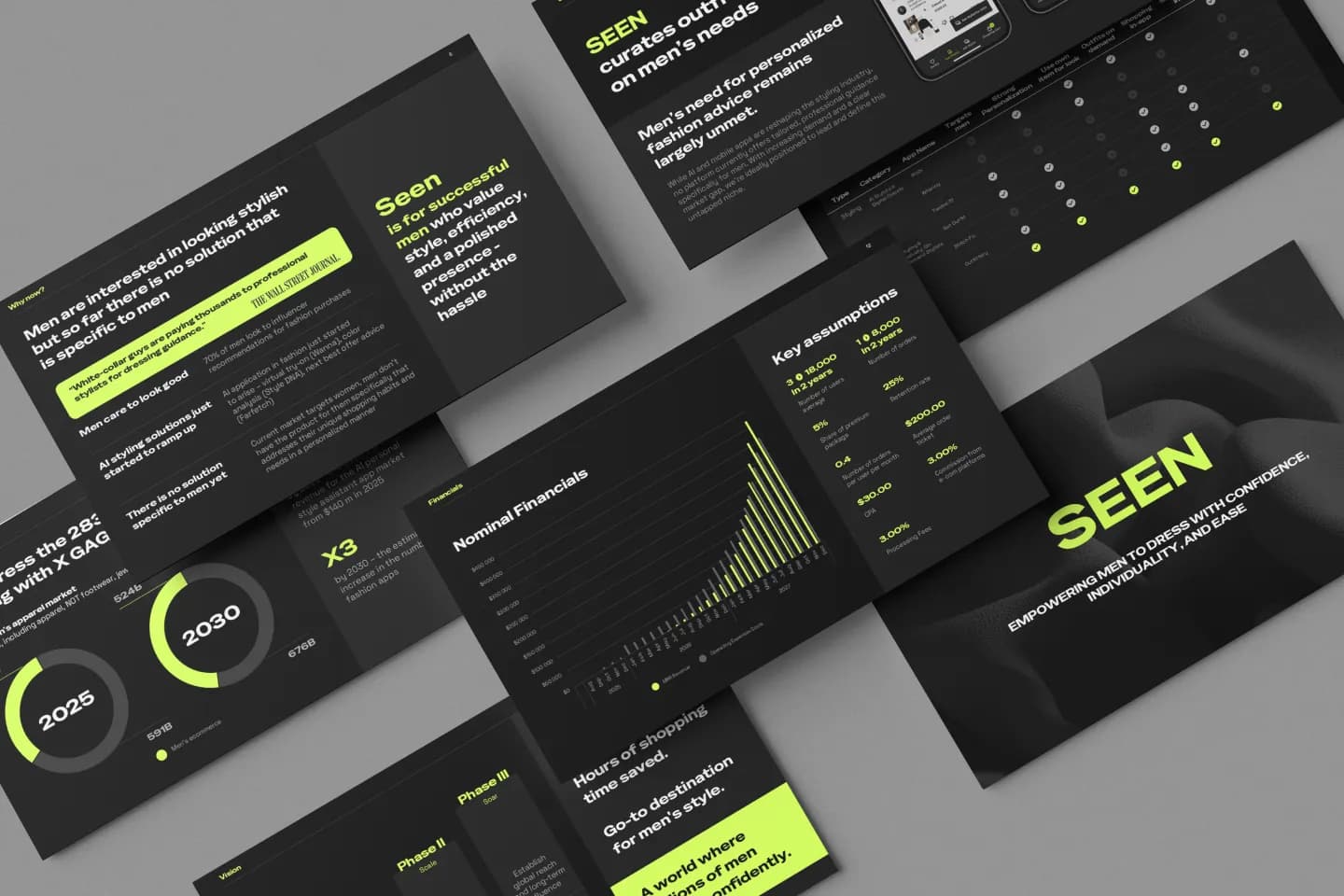 SEEN — pitch deck for a fashion app